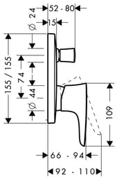  Hansgrohe PuraVida 15445000  /, , , 