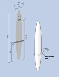 ����������������� Antrax BLADE 1700�250 �������������, ����� ���, ECBLV170001T/BCOR