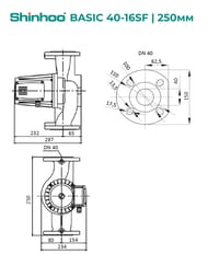   SHINHOO BASIC 40-16SF 3x380, DN 40, , 71222002