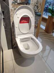 Уценка! Унитаз подвесной Duravit D-Neo 375х580х400 безободковый, с функцией биде, 654000012004300