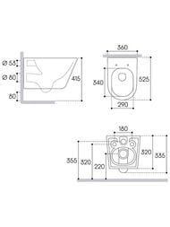������ ��������� Aqueduto Cone 360�525�320, ������������, ������� � �����������, ����� CON0110