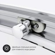 Душевой уголок AM.PM Like Round 95 (950х950х1900) стекло прозрачное, профиль хром W83G-333-095CT