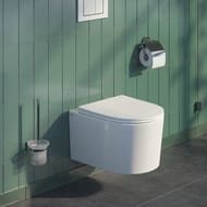 Унитаз подвесной IDDIS Stone 490х370х340 безободковый, с сиденьем микролифт STORDSEi25/STORNSEi25