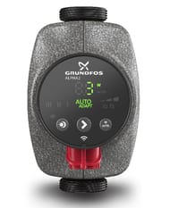 Насос циркуляционный GRUNDFOS New ALPHA2 32-80 N 180, нерж.сталь, с гайками, 99411449