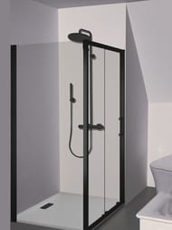 Душевая дверь Ideal Standard CONNECT 2 (1200х1950) откатная, профиль мат.черный/стекло проз. K9277V3