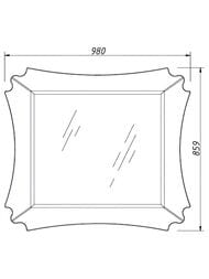 ������� Caprigo ����� 80-100 980�859�19.5 bianco antico 11031-011