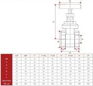 Задвижка ITAP 157 клиновая 1.1/2"ВВ латунь, 20 бар