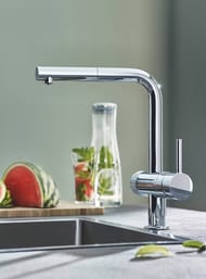 Смеситель Grohe Blue Pure Minta 31721000 для кухни однорычажный, с каналом для питьевой воды, хром
