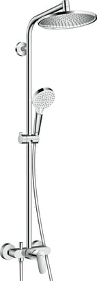 Душевая система Hansgrohe Crometta S 240 Showerpipe со смесителем д/душа, верхний и руч.душ 27269000