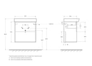 ����� ��� �������� BelBagno PIETRA MINI (500�400�615) 2 �����, Stone PIETRA MINI-500-2C-SO-PT