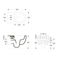 ������ ��������� Alice Unica 550�350�345 �������� Aliglaze+, ������������, ����� ���. 32240109+FIX10