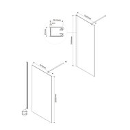 ������� ����������� Vincea Walk in 1000x2000 VSW-1H100CG   x���