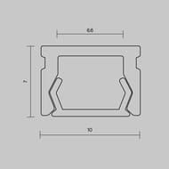 ����������� ������� ������. Maytoni Led Strip ALM-1007-S-2M, �������, 631001