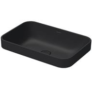 Раковина DURAVIT HAPPY D.2 PLUS 600х400 антигрязевое покрытие WG, антрацит матовый 23596013001