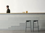 Керамогранитная плитка Mutina Tape (205х205) геометрия, зеленая RETA38 (кв.м.)
