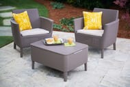 �������� ������ KETER SALEMO BALCONY SET (75x66,5�76), 2 ������+����, �������� - �����