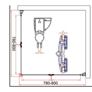   CEZARES ELENA (780-800x780-800x1950) AS-2-80-C-Cr  , 