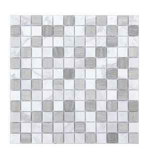 Мозаика из натурального камня LeeDo Pietrine 4 Pietra Mix 2 MAT 23x23 (298х298х4) серо-белая (шт.)