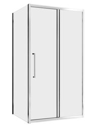Душевой уголок ABBER Schwarzer Diamant AG30140H-S75 (1400х750х1950) стекло 6мм прозрачное/хром — миниатюра 1