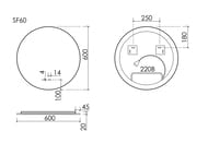 ������� ��� ������ ������� SANCOS Sfera 2.0 2.0 D600 led ��������� 2700K/4000K/5000K SF2.600