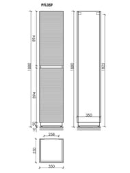 ����-����� SANCOS Folk Floor PFL35FGS 350�350�1880 ���������, 2 ������, ����: Grey soft