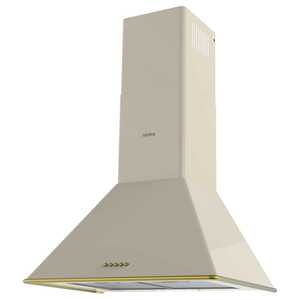 Вытяжка Korting KHC 6648 RGB (598х432х590) 650 м3/ч, 146 Вт, слоновая кость/золото