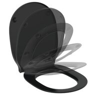 Сиденье для унитаза Ideal Standard CONNECT AIR микролифт, легкосъемное, матовый черный E0368V3