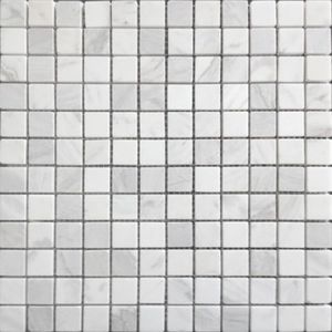 Мозаика из натурального камня LeeDo Pietrine 4 Dolomiti Bianco MAT 23x23 (298х298x4) белая (шт.)