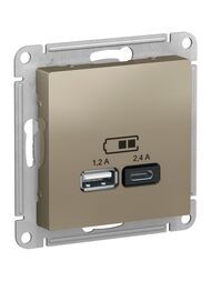 ������� Systeme Electric ATLASDESIGN USB A+�, 5�/2,4�, 2�5�/1,2�, ��������, ������� ATN000539