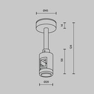 ��������� ���������� Short ��������� 78�� Maytoni Flarity (�������) TRA156C-S1-PT �������