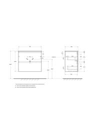 ����� ��� �������� BelBagno UNO-MINI-700-2C-SO-VO 700x395x608 ���������, 2 �����, ������ �������