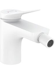 Смеситель Hansgrohe Vivenis 75200700 для биде, однорычажный, со сливным гарнитуром, матовый белый — миниатюра 1