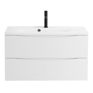 Тумба под раковину BelBagno MARINO (800х450х500) подвесная, Bianco Lucido MARINO-800-2C-SO-BL-P