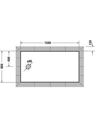 ������ ��������� Duravit Tempano 1500�800�45 720205000000000
