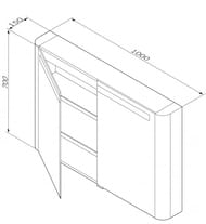 ���������� ���� AM.PM Sensation 100��, � ����������, �����, ������ M30MCX1001WG