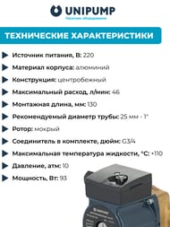 ����� �������������� UNIPUMP P� 20-60 130