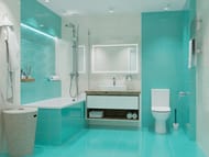 Плитка настенная AZORI Vela Tiffani (201х505) бирюзовая (кв.м.)