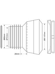 ���������� ��� WC McAlpine MACFIT ������, 3 1/2"/90�� � ��������, L140��, ����� WC-MAC1-90