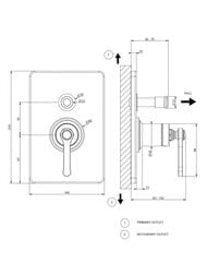 ��������� Gessi Venti20 65079.720 ��� ����, ������������, �� 2 ������, ������