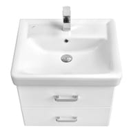 Тумба под раковину AQUATON Америна 60 1A135401AM010 560x439x460, подвесная, 2 ящика, белый глянец