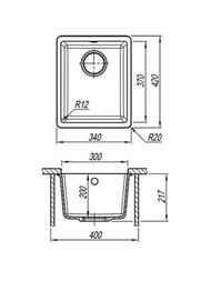 ����� FLORENTINA ���� 300 FS (340�420�217) ������, ��� ������������ �������, Florensil 22.305.A0300.201
