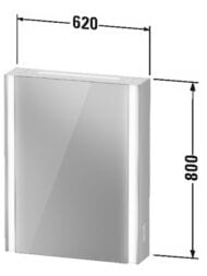 �������-���� Duravit XViu 620�800�156 � ����������, ����� �����, ������,�������, ������� XV7141LB1