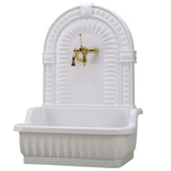 Раковина напольная Migliore OLIVIA 24638  (840х560х1135) стеклокомпозит, белая