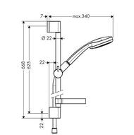   Hansgrohe Croma 100 1jet/Unica'C ( , , ,  65) 27717