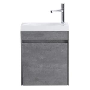 Тумба под раковину BelBagno PIETRA MINI (460х255х555) правая, Stucco Cemento MINI-460-1A-SO-SCM-R