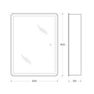 ���������� ���� BelBagno (600�150�800) ���������, ��������� ����������� SPC-MAR-600/800-1A-LED-TCH