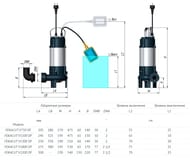 Насос фекальный UNIPUMP FEKACUT V1100DF, кабель 6м, 1100 Вт