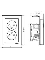 ������� Systeme Electric ATLASDESIGN ������� ��� ���������� 16� � ����� ����� ATN000920