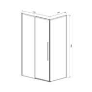������� ������ Vincea Slim-N 1100x2000x800 VSR-4SN8011CLGM ������������� ��������� �����
