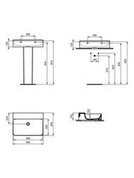 ���������� Ideal Standard CONCA (600�450) ��� ��������� ��� ���������, ��� �������� T379201